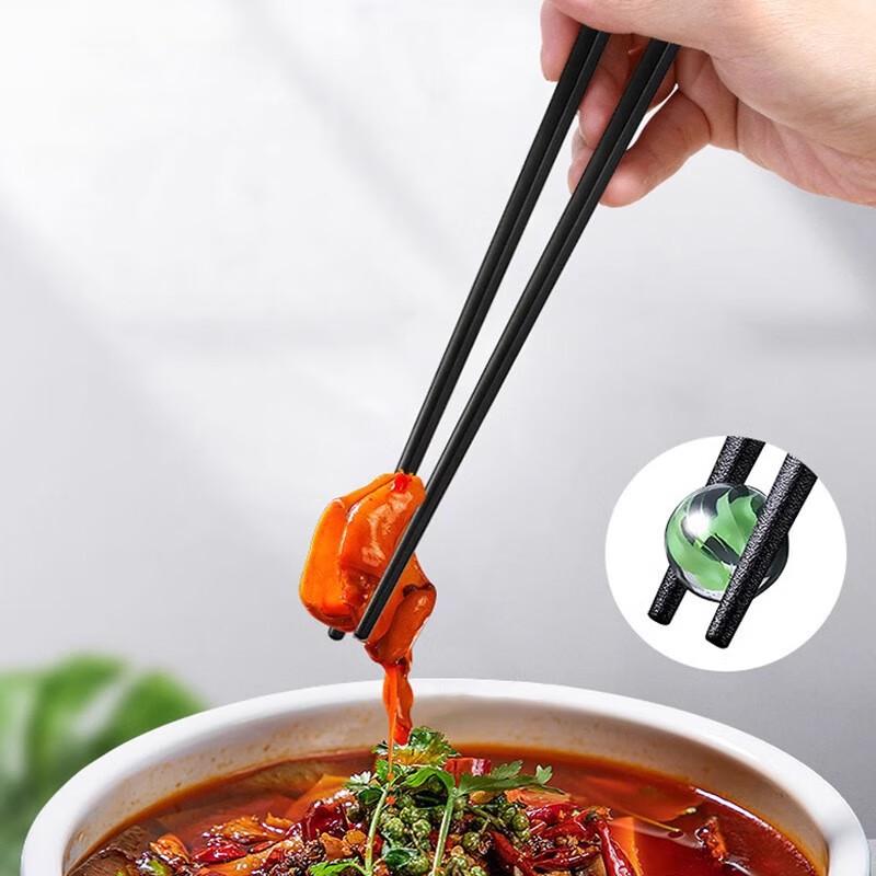 Changbaosen Anti-slip Alloy Chopsticks for Restaurants