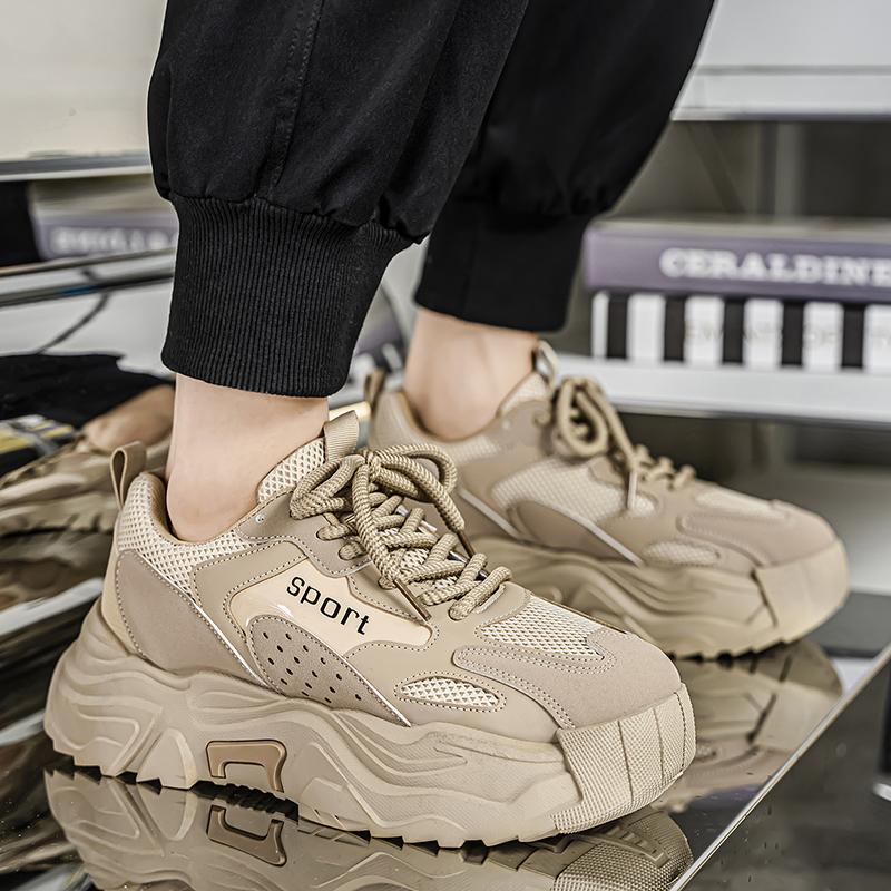 Thick Bottom Breathable Versatile Men's Shoes Quality Men's Shoes 2025 Trendy Fashion Sports Leisure Breathable  Comfortable Ant