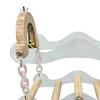 5 Wooden Perch Poles Multifunctional Ring Acrylic 20 Cm 1 Pc