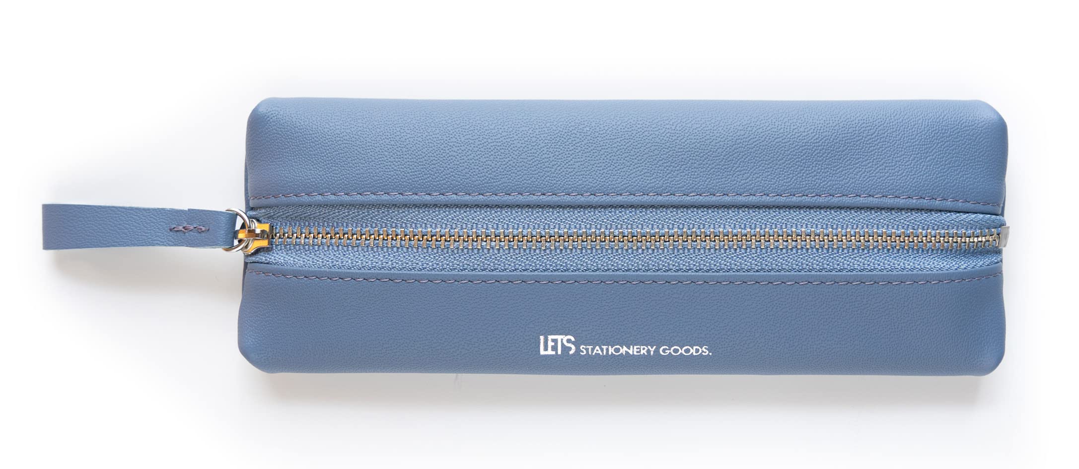 

Итальянский кожаный пенал Pentaboric Blue Shell (синий)