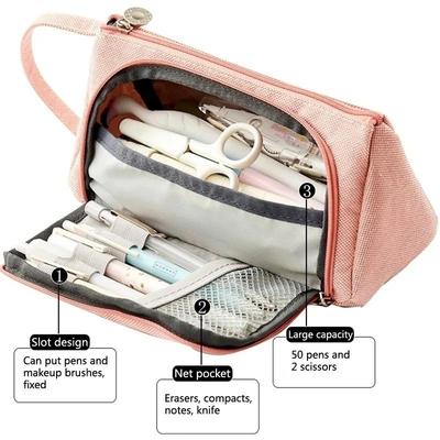 Multifunktionales Federmäppchen, große Kapazität, tragbare Bleistifttasche, Schul- und Bürobedarf, Stifthalterboxen, koreanisches Briefpapier