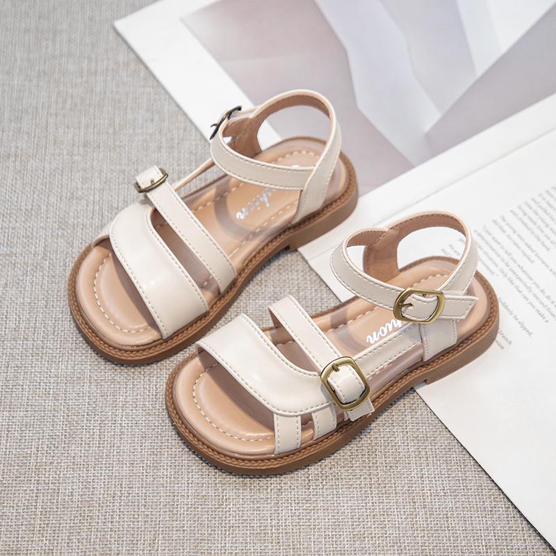 Children's Summer Sandals Hollow-out Woven Fashion Girls Beach Sandals Simple Fashion Kids Causal Flats Shoes Size 26-36