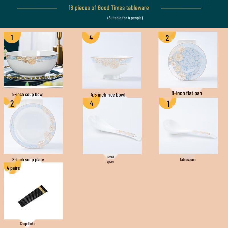 

Light Luxury Ceramic Dinnerware Set