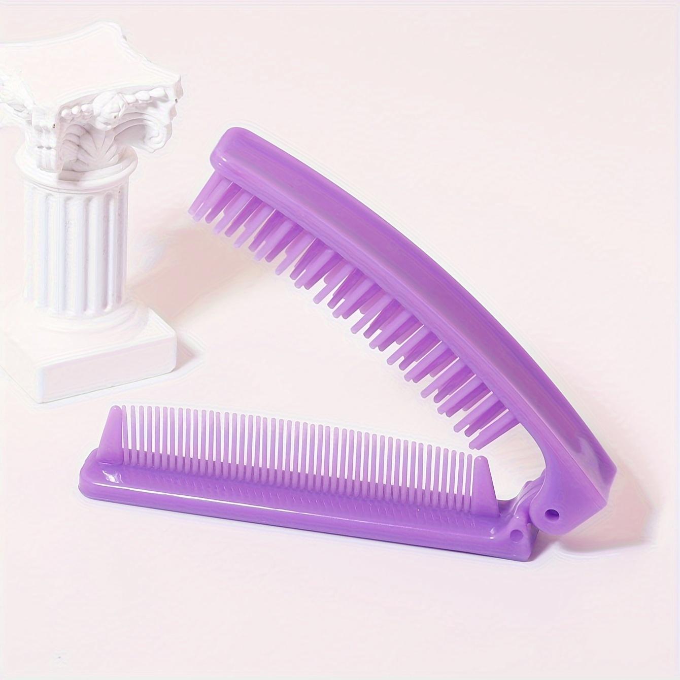 

Compact Folding Hair Comb for Travel - Portable, Pocket-Sized, Design with Durable Plastic Bristles & ABS Handle