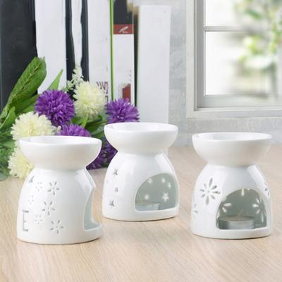 Ceramic Candle Holder Essential Oil Burner Diffuser Aromatherapy Incense Lamps