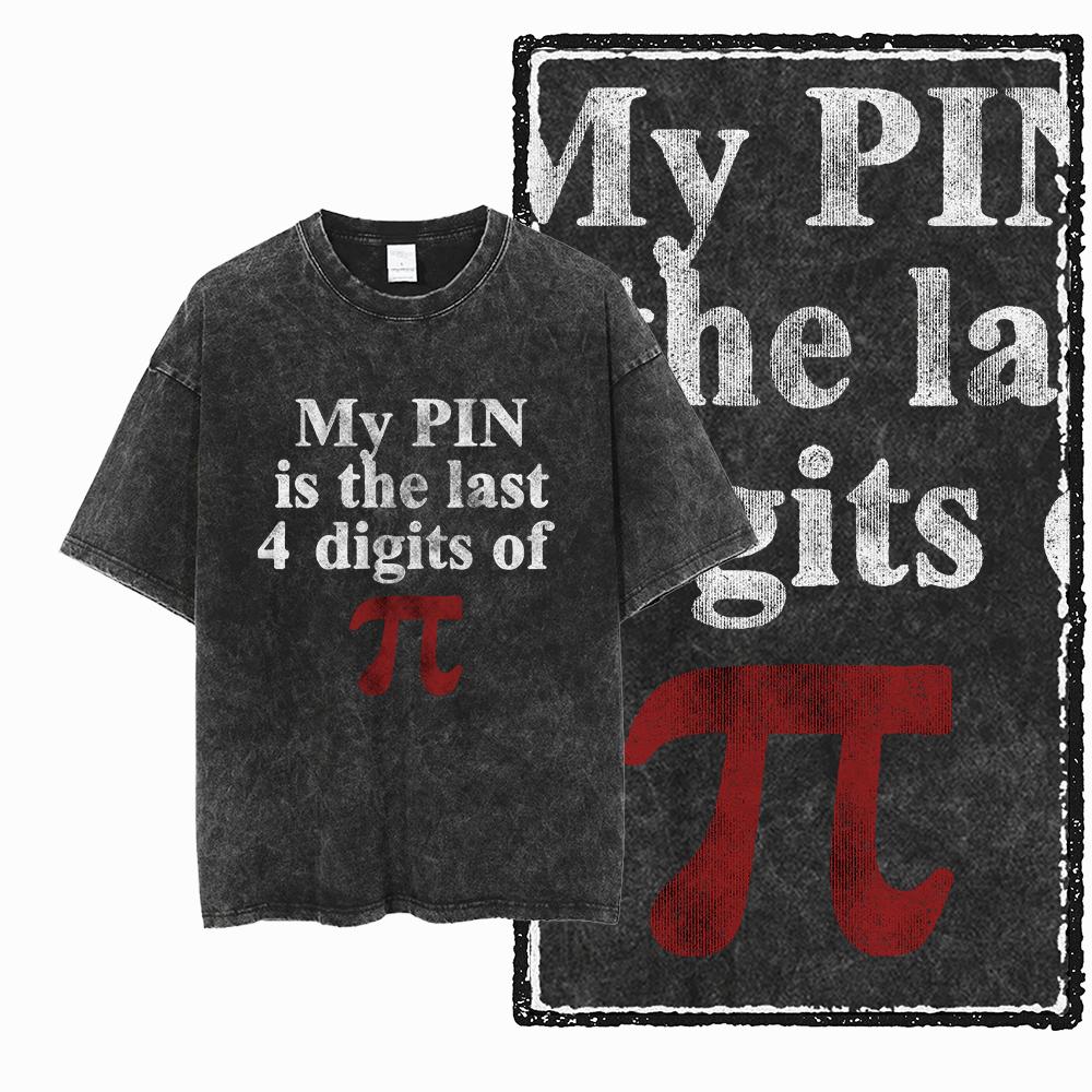 SC MATH THEME PAI Printed Cotton Acid Washed Exclusive Graphic Unisex T Shirt Cool Streetwear Men Tshirts Big Size Tee for men