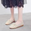 Summer New Arrival 2025 Flat Slip On Casual Linen Woman Footwear Sale Fashion Low Price Light Walking Breathable Shoes for Women