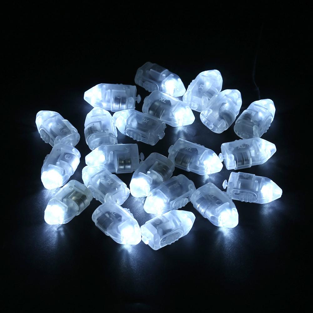 1 Set 50Pcs Waterproof LED Lights for Paper Lantern Ballon Wedding Party Decor White