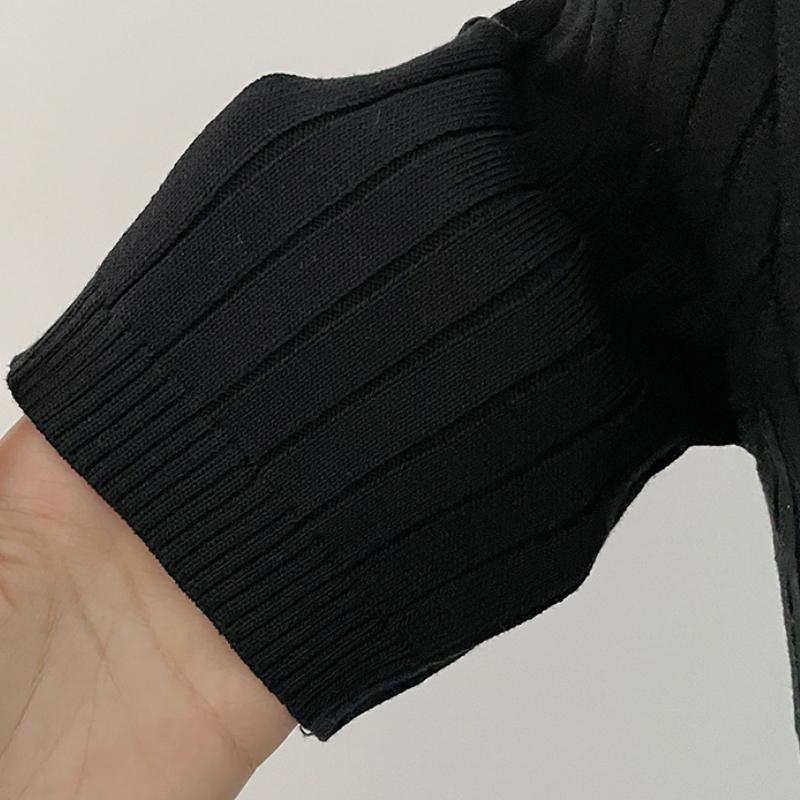 Knitted Black Bodycon Korea Style Ruffle Ladies Short Sleeves Midi Dresses Elegant Casual V-neck Mermaid Dress for Women Summer 2026