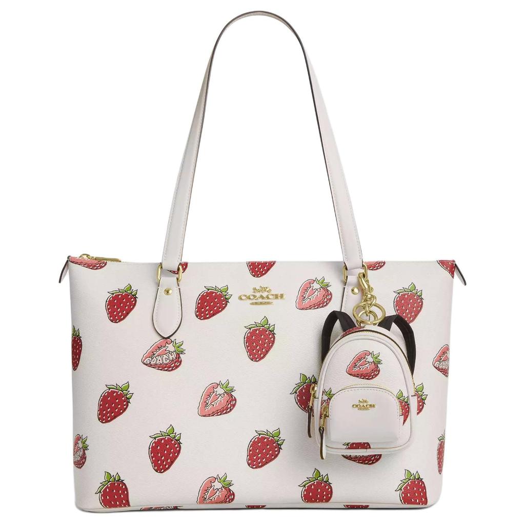 COACH Coated Canvas With Leather Bag Accessory Mini Women's White CAO93-IMCAH