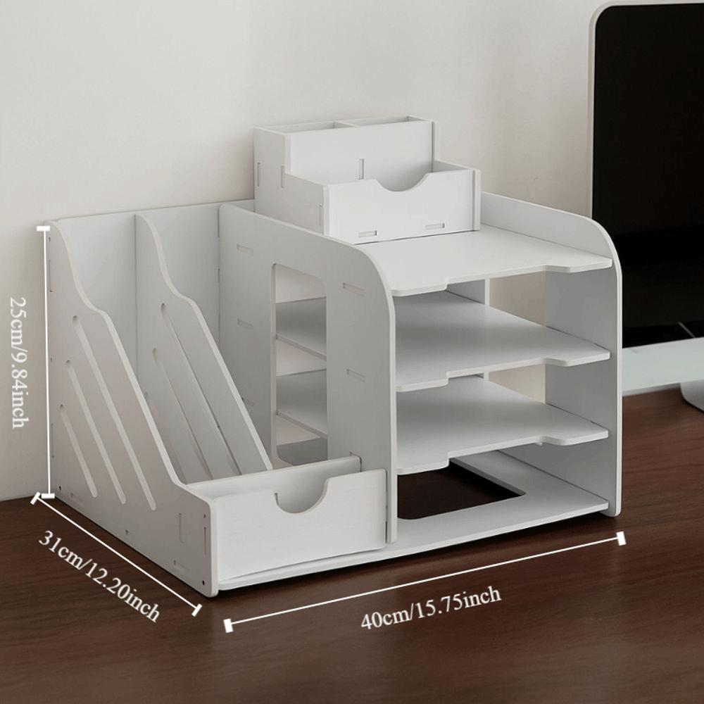 Space Saving Desktop Organizer Thickened File Holder Office Storage Rack File Storage Rack  Office