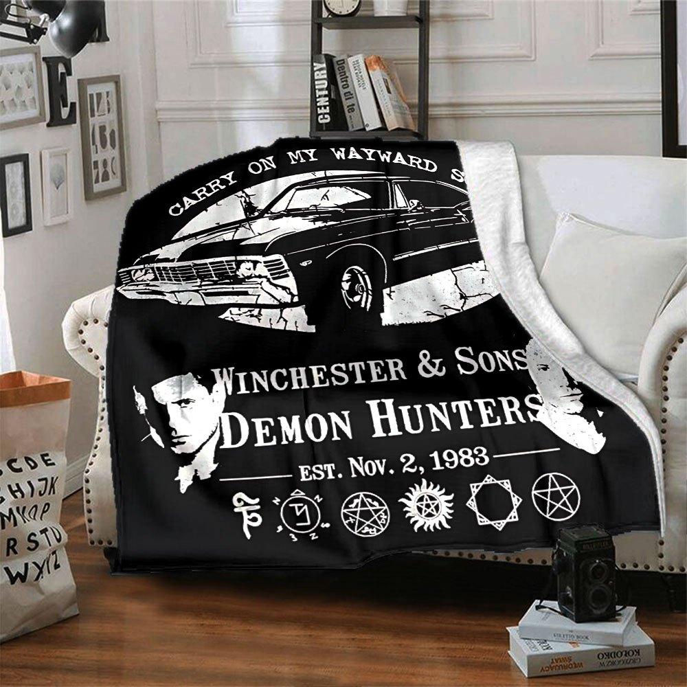 1 шт. Плед Сверхъестественное 11 Мягкий Теплый Плед для Дома, Офиса, Путешествий Все Сезоны Уютное Постельное Белье Подарок, Уютный Аксессуар для Офиса 80x120cm