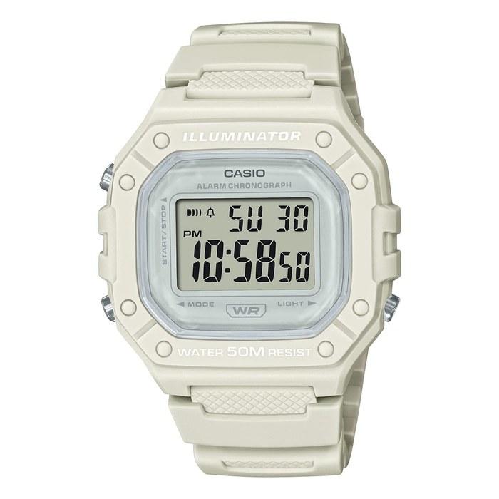 [Casio] Standard Digital Watch W-218HC-8AV (Beige)