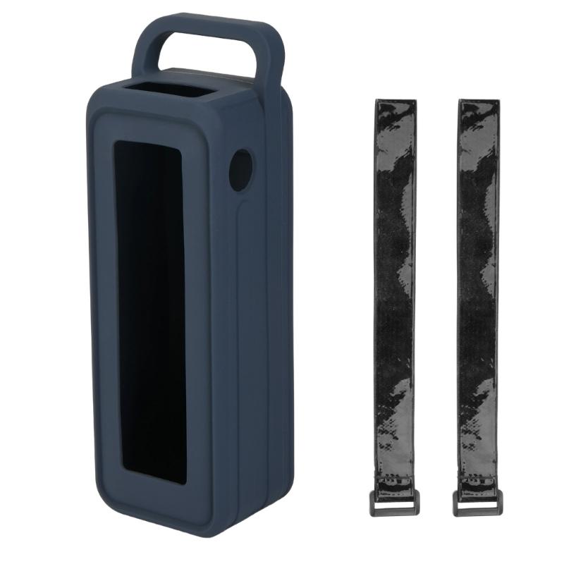 Portable Silicone Cover With Carrying Handle And Nonslip Bands For 27650mAh Mobile Power Protections Sleeve