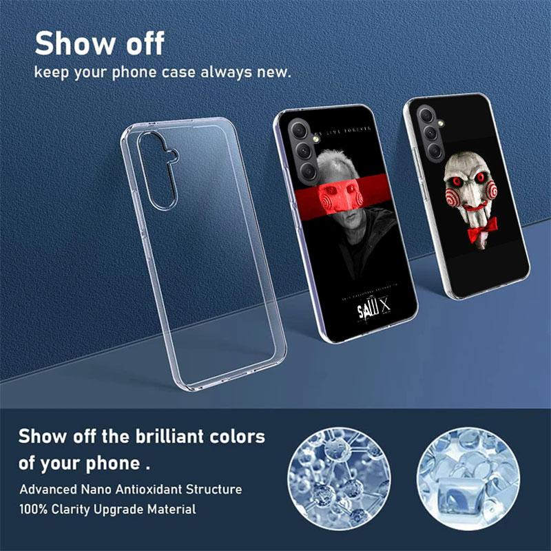Saw Horror Moive Phone Case For Samsung A70 A50S A40 A30 A20E A16 A26 A36 A56 A17 Galaxy Note 20 10 9 8 A71 A51 A41 A31 A21S A20