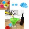 Durable Silicone Portable Retractable Funnels For Home Kitchen Convenient Storage