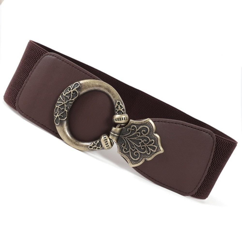 Wide Bohemian Waistband Stretch Decorative Belt All-Match Elastic Waist Belt Coat