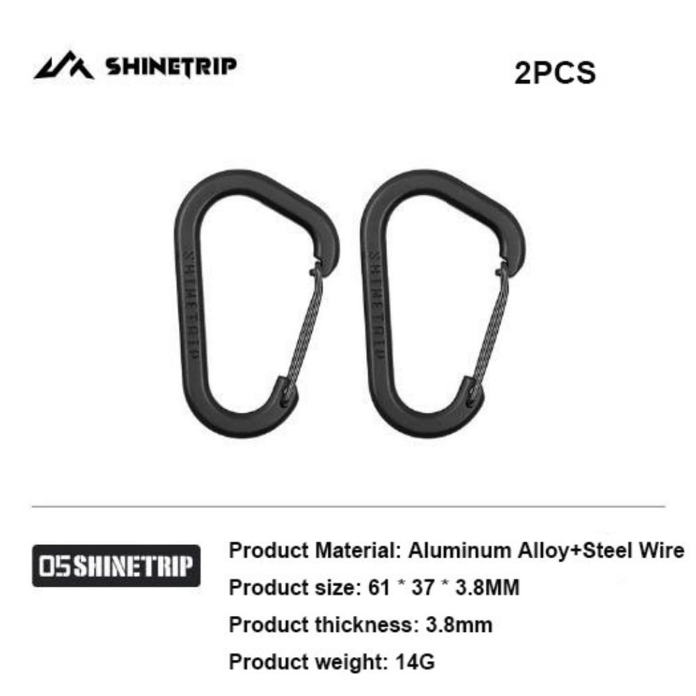 

2pcs Stainless Steel Spring Snap Hook Black/Grey Safety Small Tool Storage Metal Quick Release Diving Hook чёрный