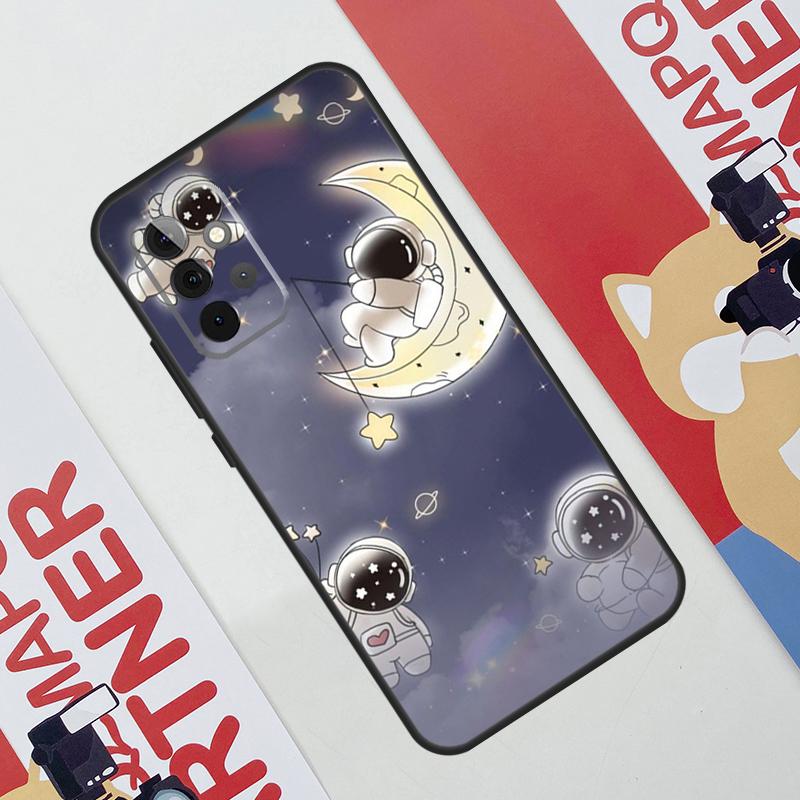Cute galaxy Astronaut Case For Samsung Galaxy A34 A54 A14 A56 A36 A16 A06 A13 A53 A12 A22 A32 A52 A35 A17 A15 A55