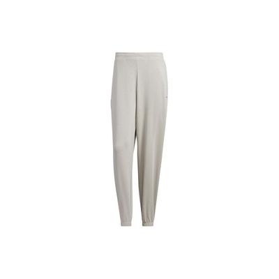 Solid Color Loose Fit Cuffed Casual Knit Sports Pants Men Bottoms Gray IV7591