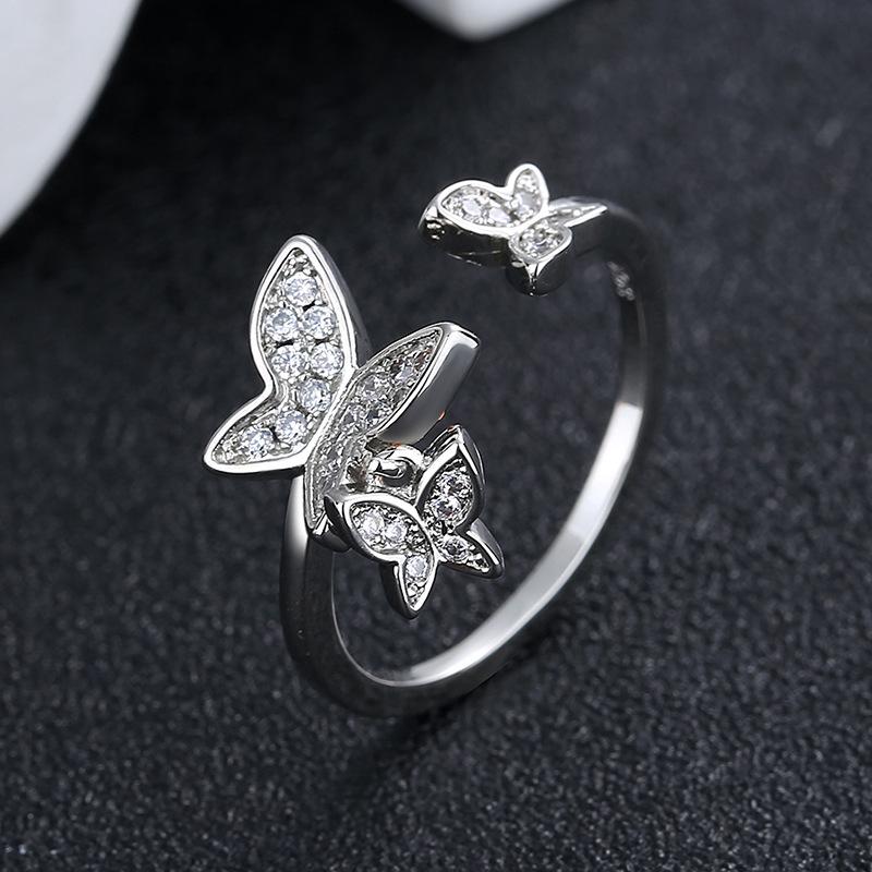 

Новое ретро модное темпераментное женское кольцо с бабочкой.