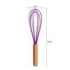 Silicone Manual Egg Beater Wooden Handle Egg Whisk Manual Egg Mixing Stirrer Kitchen Egg Tools Cream Blending Baking Gadgets