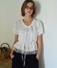 Hauseuobeupondeu Sheer Layered String Half Blouse_Ivory