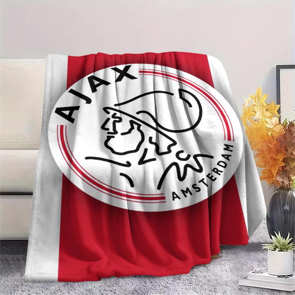 1pc Ajax Amsterdam Print Flannel Blanket, High Quality Comfortable for All Seasons, Home Decor, Warmth and Comfort, Perfect for Christmas Gifts07