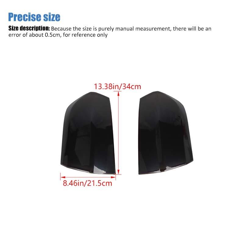 Auto Rücklicht Dekorabdeckung Lampenschutz Dekorationsaufkleber Für Chrysler 300/300C 2011-2014 Auto Exterieur Zubehör, Geräuchert Schwarz.