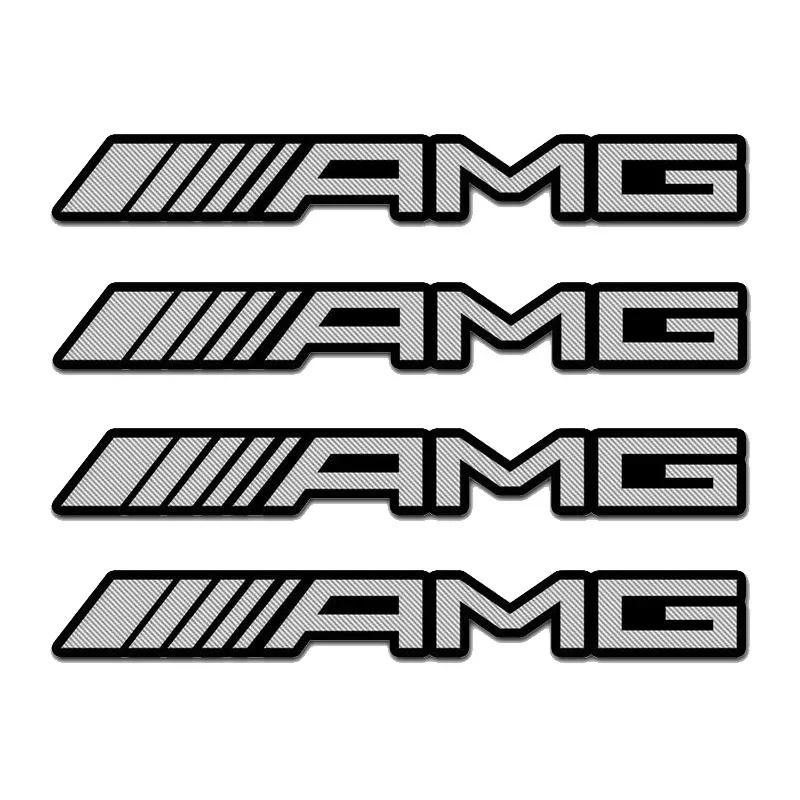 

4 Pieces/set of Modified Car Logo Audio Stickers Suitable for Mercedes Benz A B C E G-Class AMG W176 W166 W124 W211