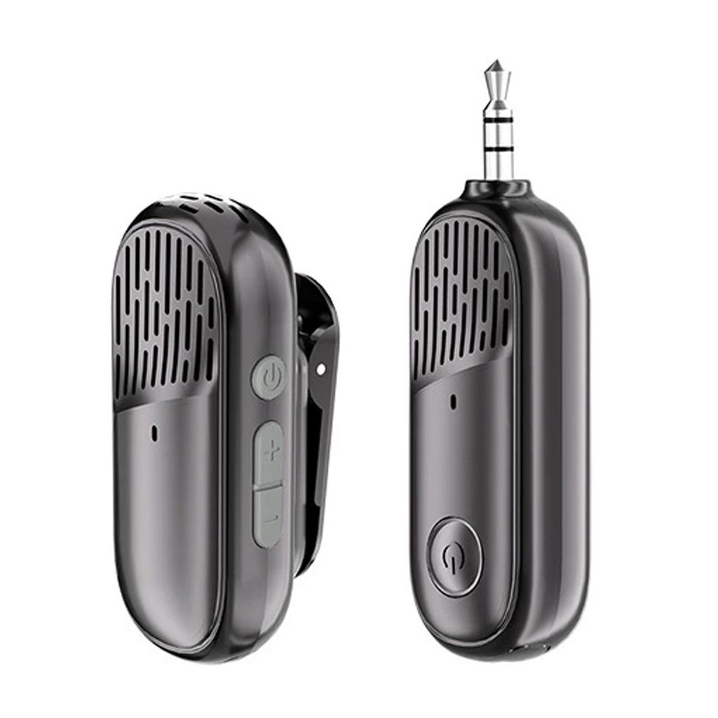 2.4G Wireless Lavalier Microphone with Magnetic Clip Cordless Mic for Voice Amplifier