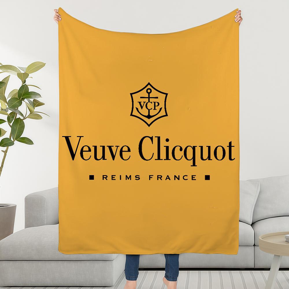 Blanket Throw Super C-ClicquotS-ES Cosy Plush V-VeuveS-ES Living Room Logo Sofa Couch Childish Birthday Gifts
