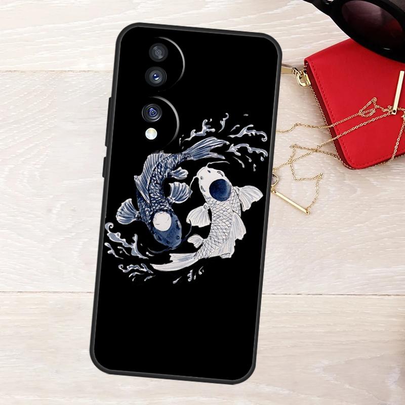 

Koi Fish Yin Yang Case For Honor Magic 8 5 6 7 Lite X9a X9b X9c X9d X8b X8c Win RT 50 70 90 200 400 Pro Cover Honor 200 Lite