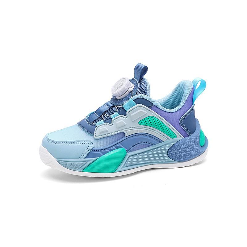 Kids Breathable Mesh Sneakers With Rotary Buckle Boys Girls Fall Comfort Shoes US 12