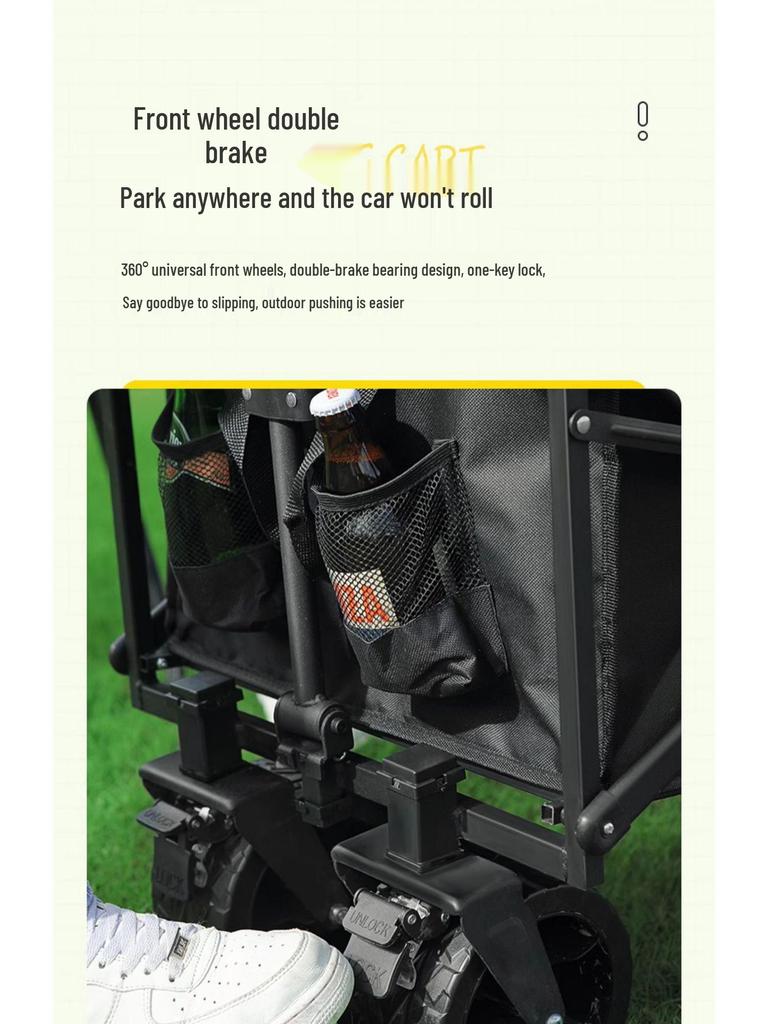 Kompakter Falt-Campinganhänger & Picknickwagen