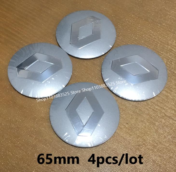 4pcs 56/60/65mm Wheel Center Hubcap Badge Stickers for Renault Captur Megane 2 3 4 Clio Arkana Laguna MK4 Duster Fluence Logan
