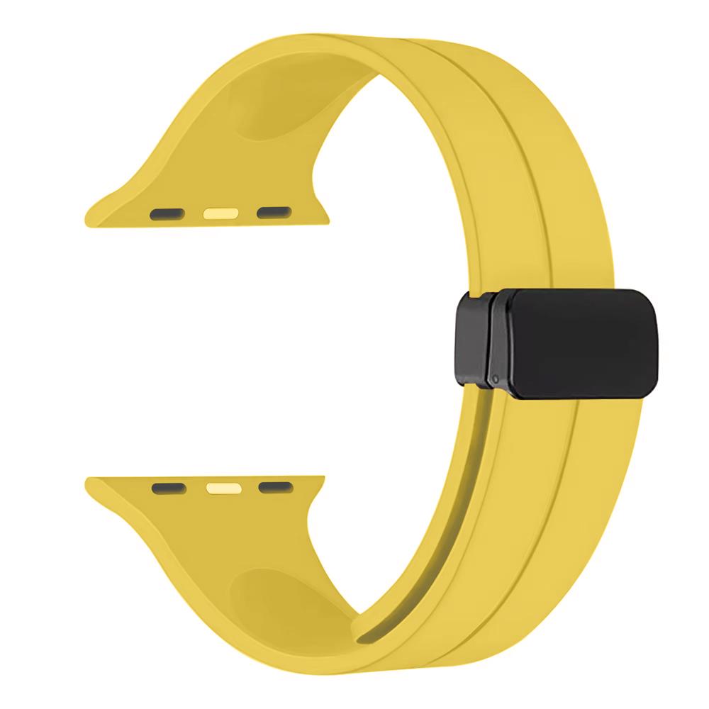 Silicone Strap For Apple watch 11 Band 46mm 45mm 44mm 41mm 49mm 42mm Magnetic Bracelet correa iWatch Series 9 8 10 7 SE 6 Ultra