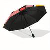 1pc Peace Sign Hand Gesture Folding Umbrella With Excellent UV Protection, 8 Ribs Casual Durable Lightweight Portable Travelling Umbrella Fo