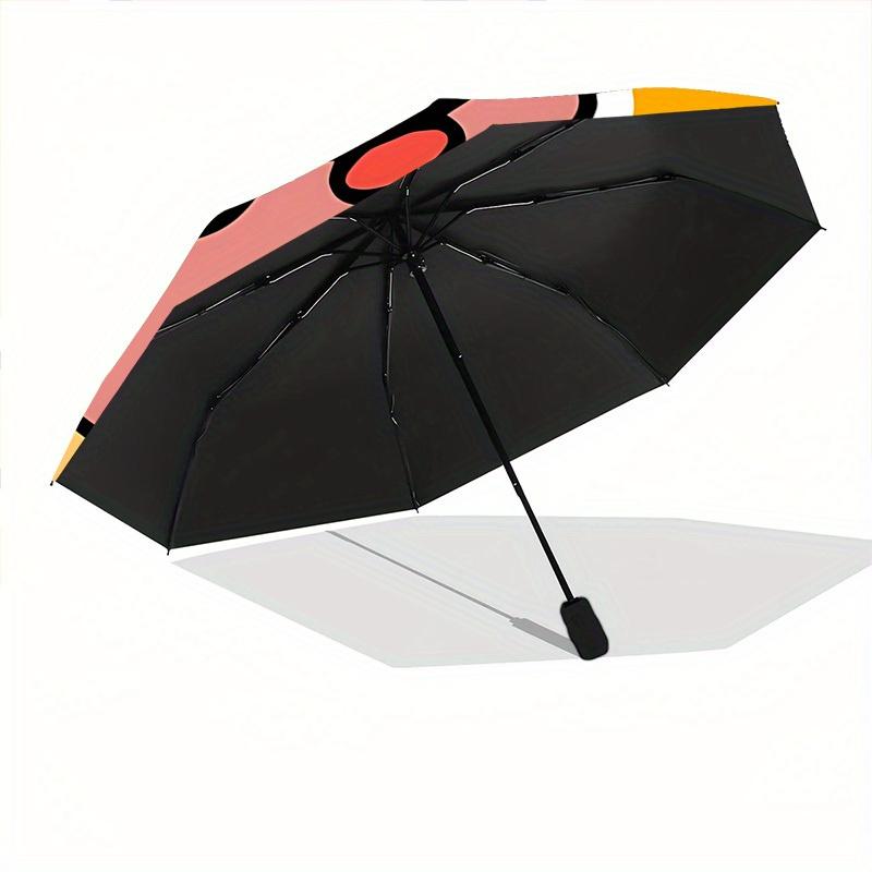 1pc Peace Sign Hand Gesture Folding Umbrella With Excellent UV Protection, 8 Ribs Casual Durable Lightweight Portable Travelling Umbrella Fo