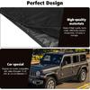 Front Window Sun Shade Covers Elasticized Breathable Mesh Car Side Window Screens Net UV Protection Sunshade for Jeep Wrangler TJ JK JL & Gladiator