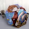 1 Stück Outdoor-Regenschirm mit Anime-Charakter-Design - Automatisches Öffnen/Schließen, Tragbares 3-fach faltbares Design, 8-Speichen-Eisenrahmen - Perfektes Geschenk für Fans,