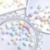 Plaid Resin Heart and Star Nail Art Decorations Flat Colorful Girl Nail Accessories DIY Accessories