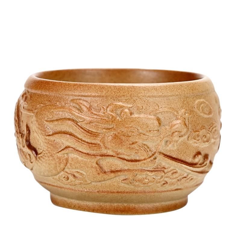 Firewood Glaze Tea Cup Kung Fu Ceramic Master Cup Household Tea Cup Single Cup Personal Exquisite Live Stream Accompanying Gift