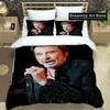 rock star Johnny Hallyday Bedding Set Boys Girls Twin Queen King Size Duvet Cover Pillowcase Bed boys Adult Bedroom