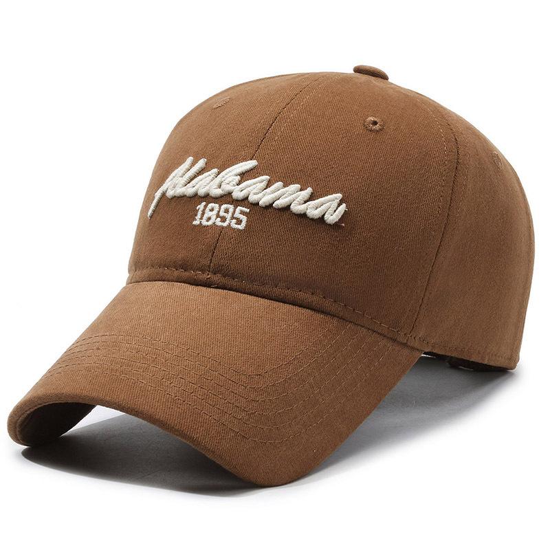 

Мужская и женская летняя бейсбольная кепка с вышитыми буквами, уличная солнцезащитная шляпа кофейный