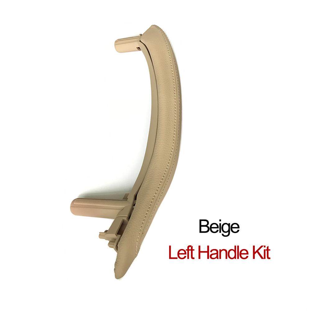 Upgraded Left Right Interior Door Handle Assembly with Outer Leather Cover For BMW X5 X6 F15 F16