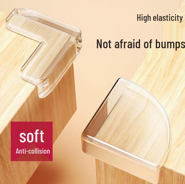 Soft Silicone Transparent Corner Protector for Tables, Beds, and Cabinets