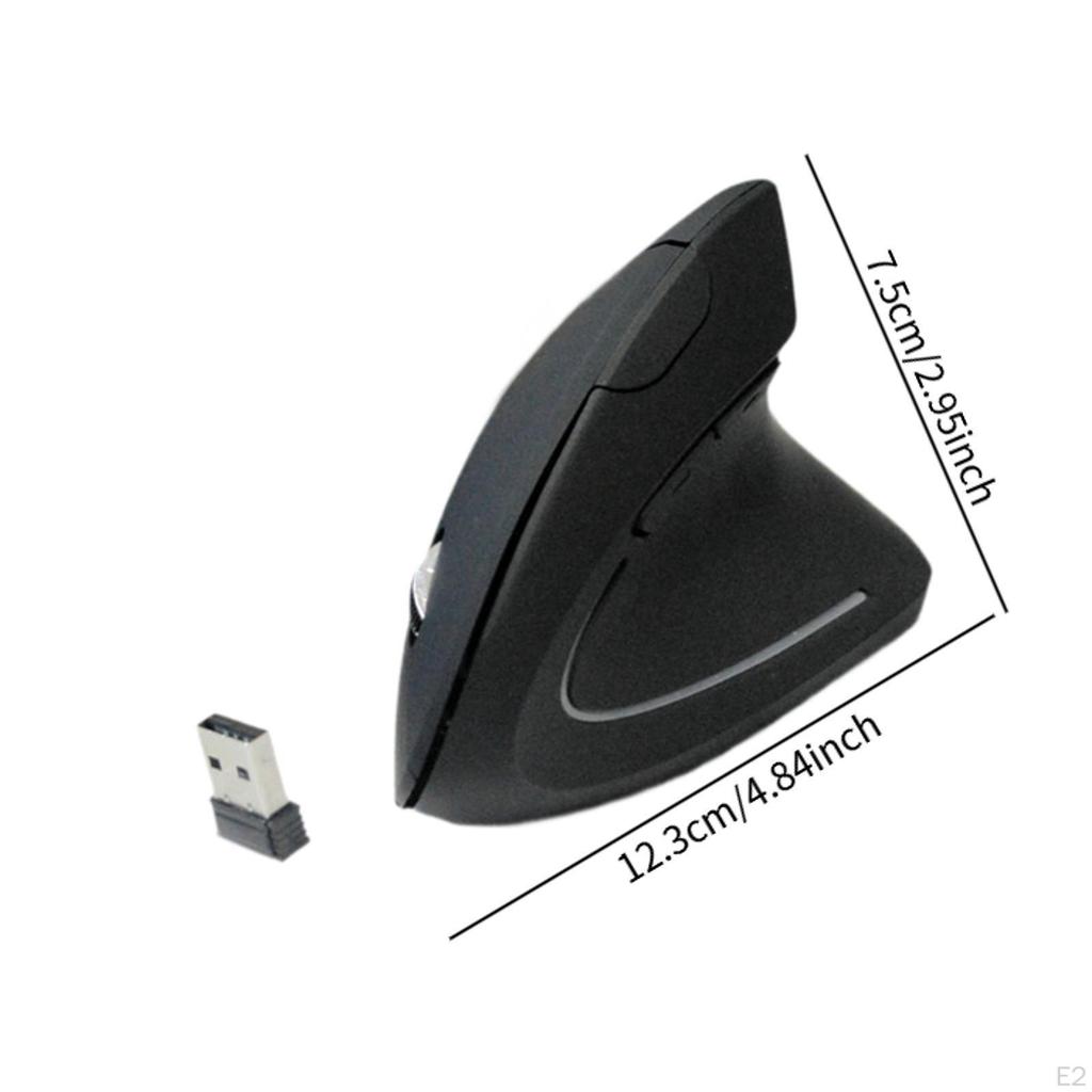 Ergonomic Vertical Wireless Mice Portable Lightweight Optical Carpal