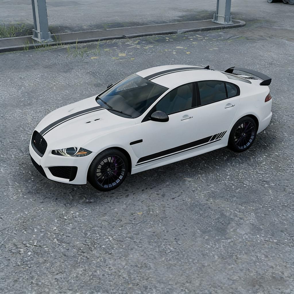 For Jaguar XEL XF XFL F-PACE Body Side Decal Sticker Kit, Exterior Racing Stripe Vinyl Wrap, Protective Film for Fender & Side S NN94