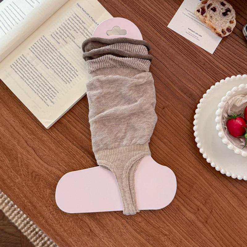 Miu Style Scrunch Footless Summer Socks: Ballet-Inspired Calf Socks and Sun Protection Leg Warmers for Women